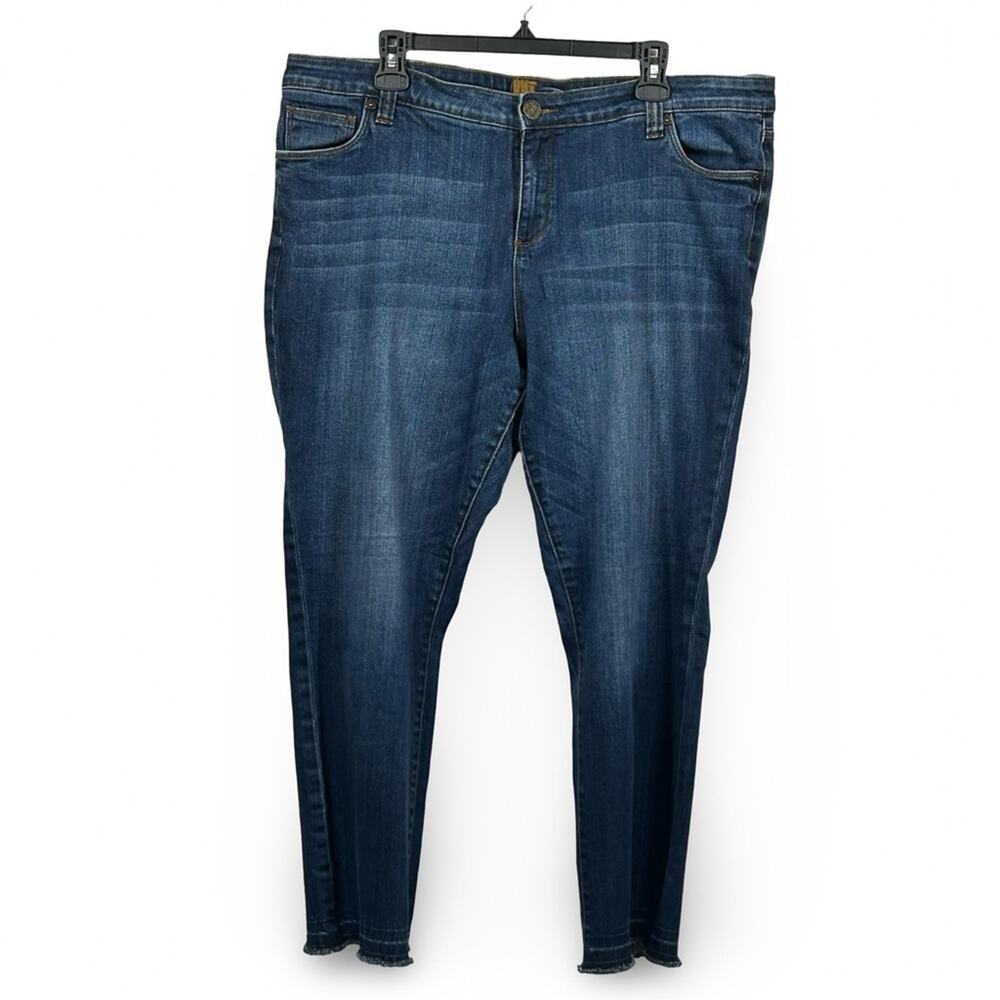 Kut from the Kloth Emma Ankle Straight Jean Size 18W Plus Size Mid Rise‎ Casual
